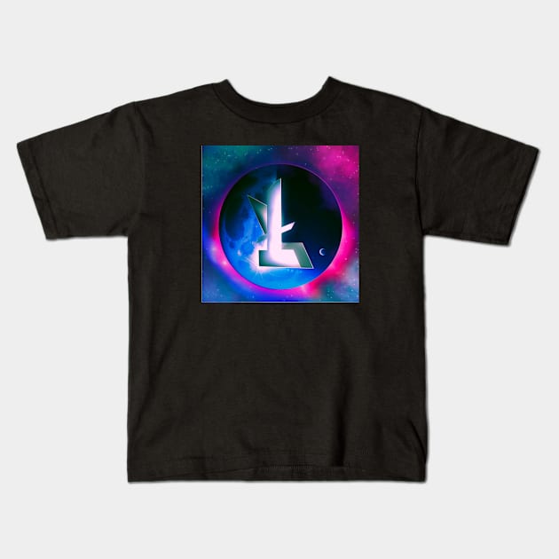 Litecoin Lift-Off Kids T-Shirt by My Tee Style